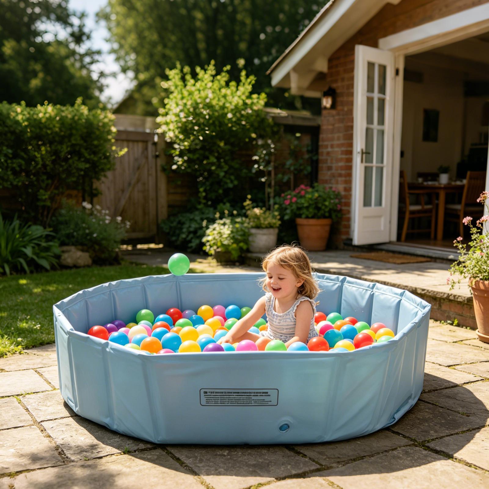 Games Garden Party - Opvouwbaar buitenzwembad voor huisdieren, draagbaar kinderzwembad