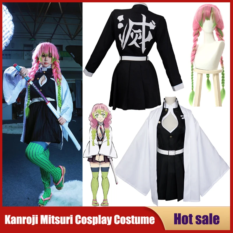 Party Games For Adults And Kids - Anime Kanroji Mitsuri Cosplay Kostuum Kimetsu