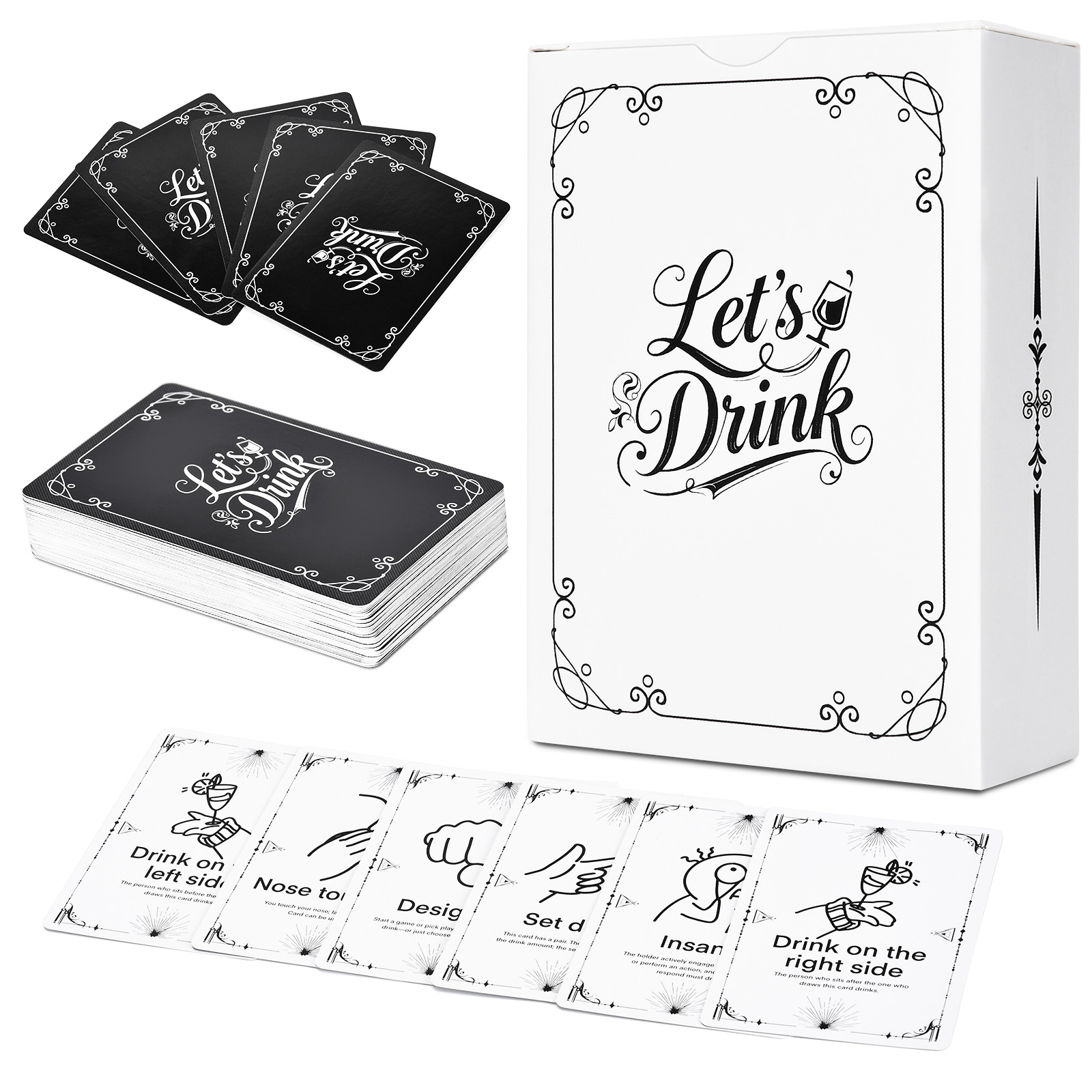 Party Games Night - Drinkspelkaarten voor volwassenen – 52 hilarische