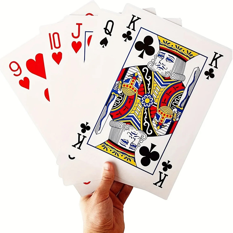 Party Games Juego - Oversized Speelkaarten Jumbo 4x Grotere Party