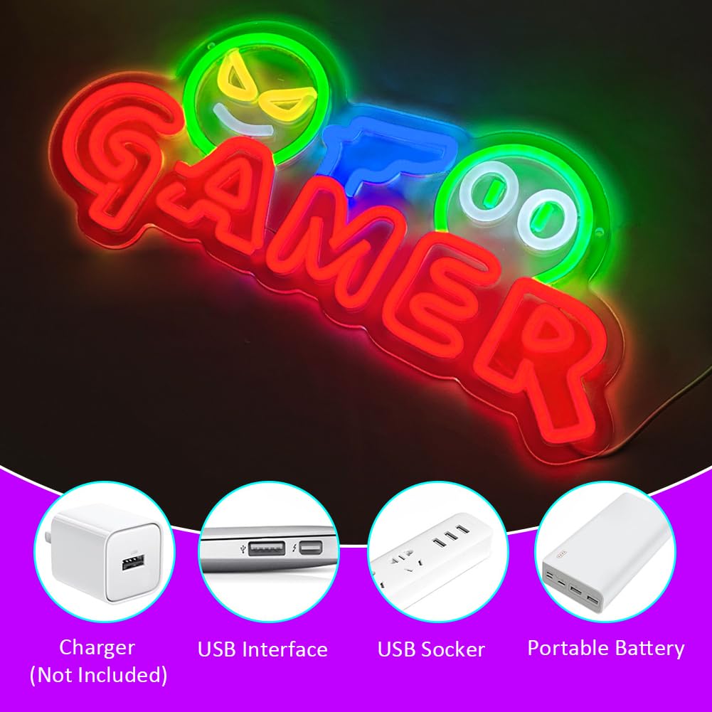 Gamer Neon Sign LED Wandlamp A - Party Games For Christmas recensie en prijs