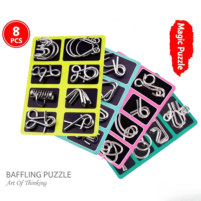 8-delige metalen puzzelset, kl - Party Games Classic recensie en prijs
