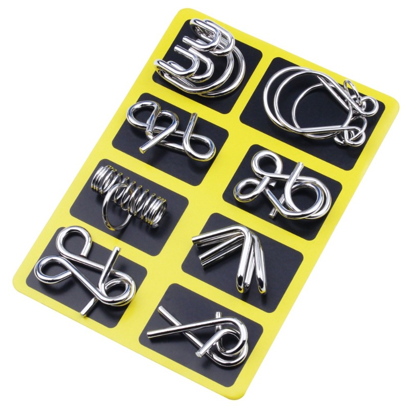 8-delige metalen puzzelset, kl - Party Games Classic recensie en prijs