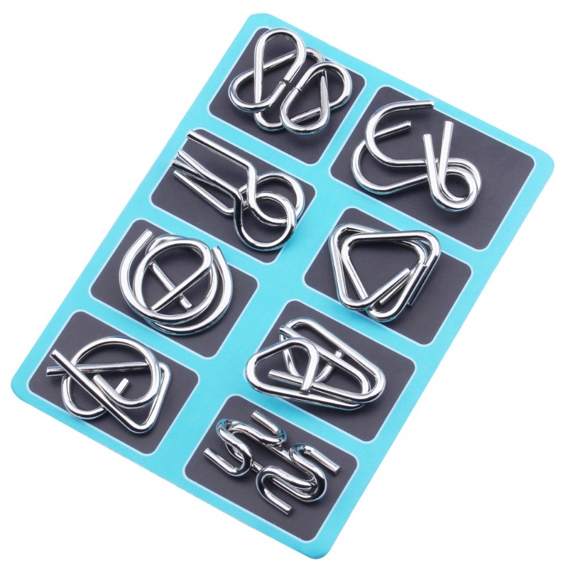 8-delige metalen puzzelset, kl - Party Games Classic recensie en prijs