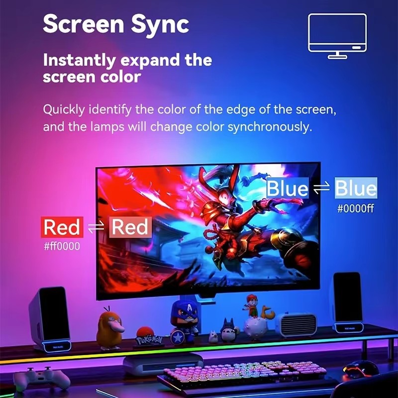 RGB Gaming Lights Strip Monito - Party Games Night recensie en prijs