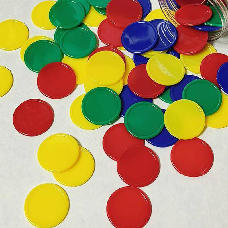 Bingo Markers Chips 37 MM 4 Kl - Party Games Juego recensie en prijs