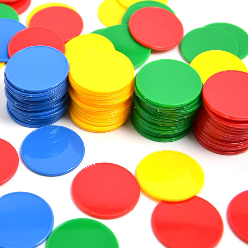 Bingo Markers Chips 37 MM 4 Kl - Party Games Juego recensie en prijs