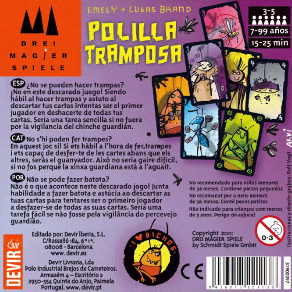 Polilla Tramposa Bordspellen T - Party Games Juego recensie en prijs